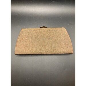 Vintage 1960's Brown Clutch Purse Hand Bag Coin Purse MCM Made In England